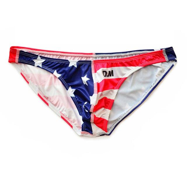 Desmiit Stars + Stripes Ultra Thin Swim Briefs | dmunderwear