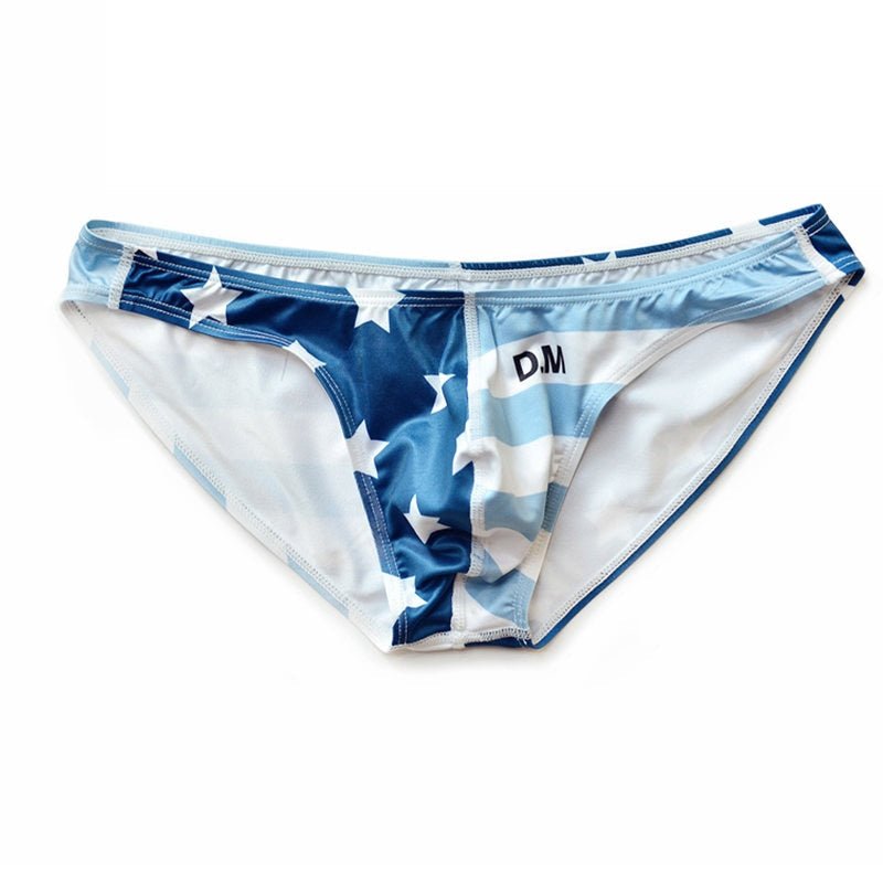 Desmiit Stars + Stripes Ultra Thin Swim Briefs | dmunderwear detail image 5