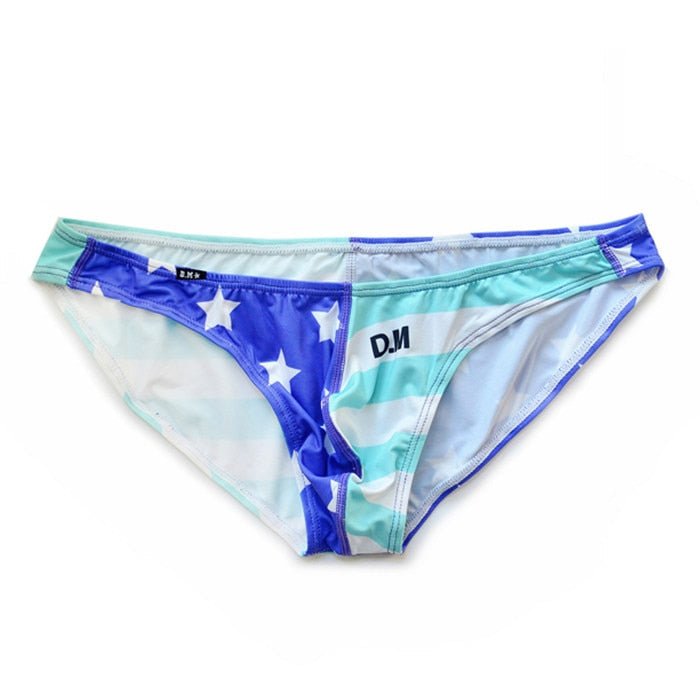 Desmiit Stars + Stripes Ultra Thin Swim Briefs | dmunderwear detail image 7