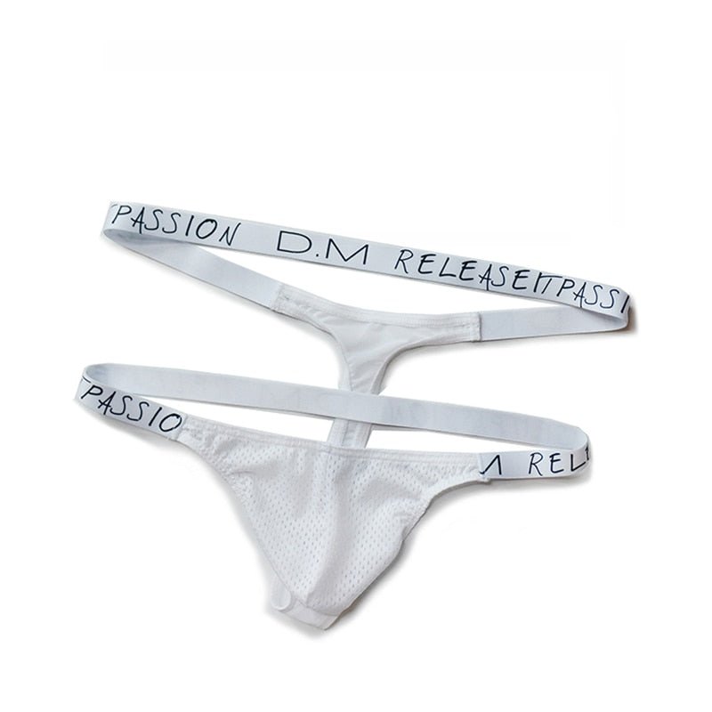 ORVLS DM Double Banded Mesh Thong | dmunderwear detail image 3