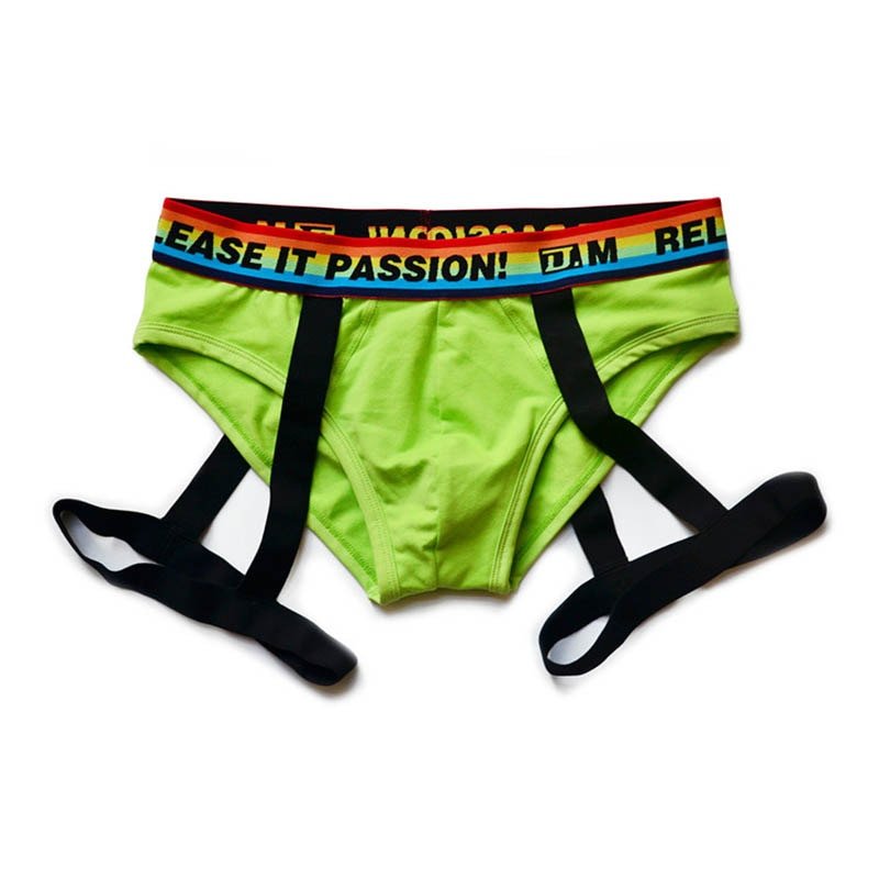 DM Rainbow Passion Garter Briefs | dmunderwear detail image 6