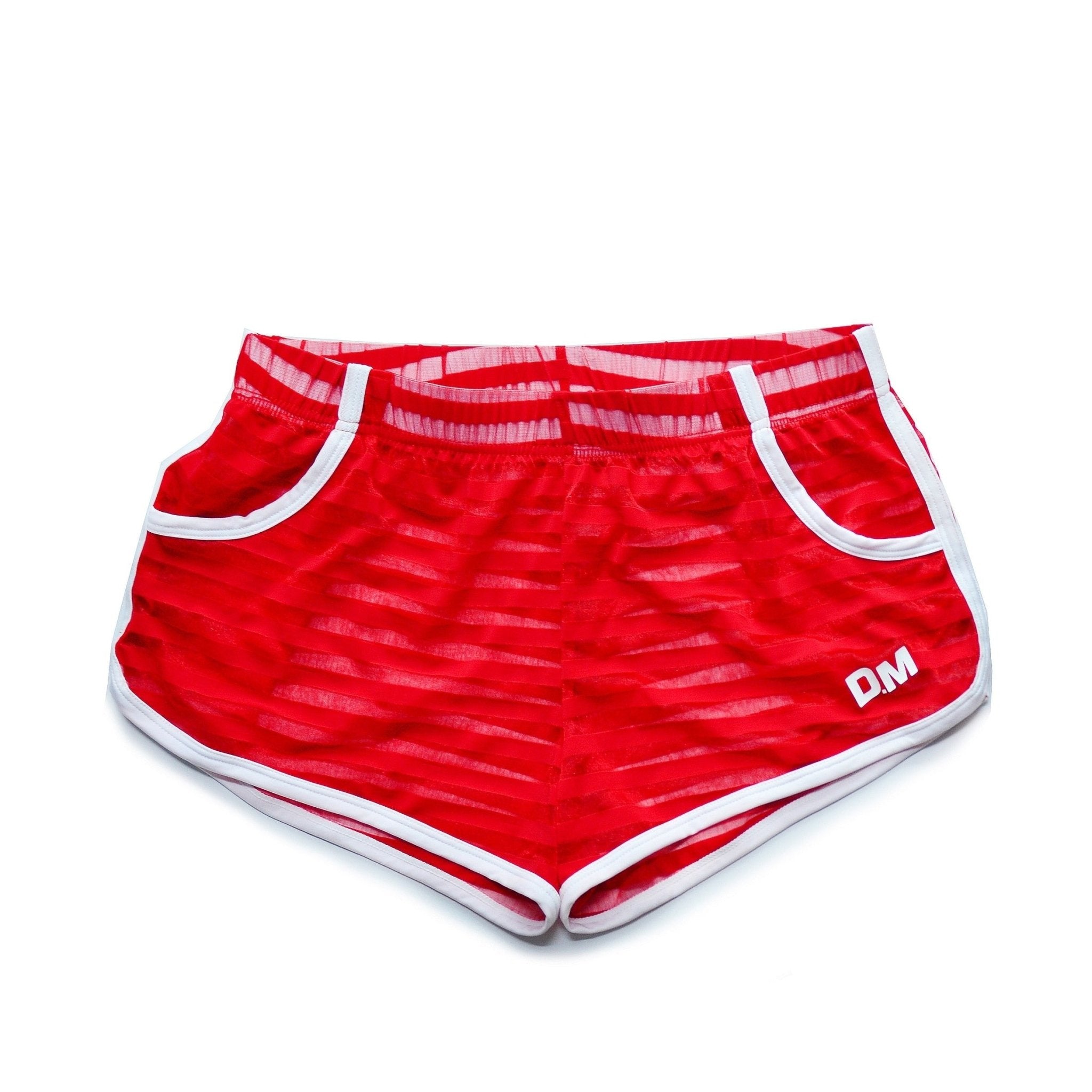 ORVLS DM Striped Mesh Running Shorts | dmunderwear detail image 7