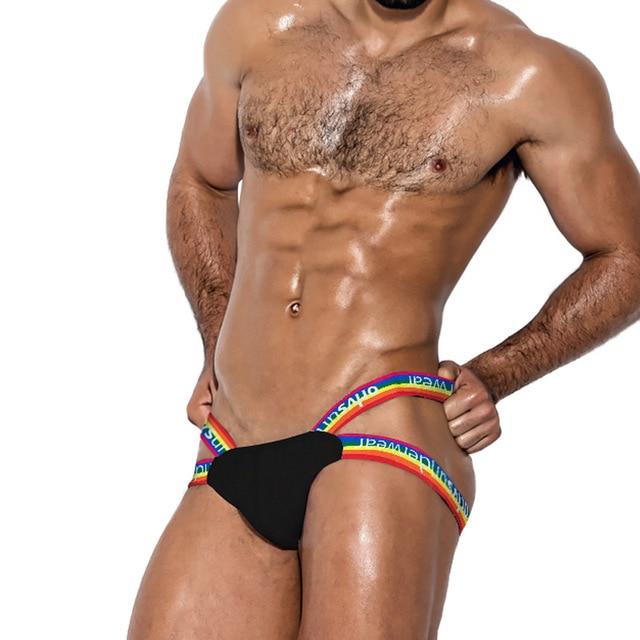 ORVLS Rainbow Jockstrap | dmunderwear detail image 4