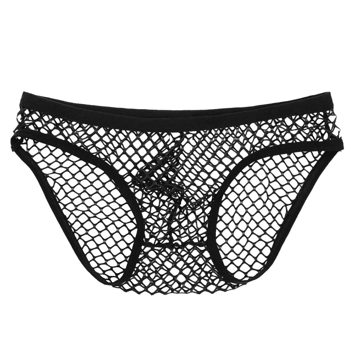 Exotic Fishnet Briefs | dmunderwear detail image 3