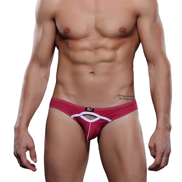 Exposed Bulging Mesh Briefs | dmunderwear detail image 5