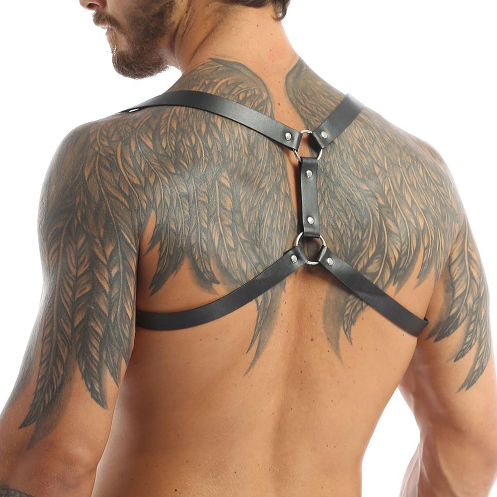 Faux Leather Backpack Harness | dmunderwear