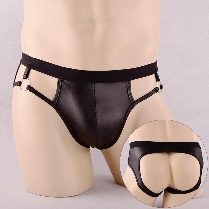 ORVLS Faux Leather Jock Briefs | dmunderwear