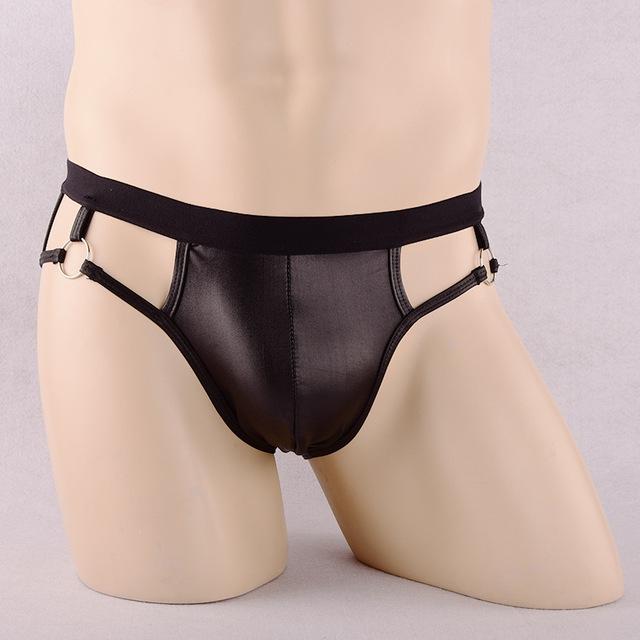 ORVLS Faux Leather Jock Briefs | dmunderwear variant image