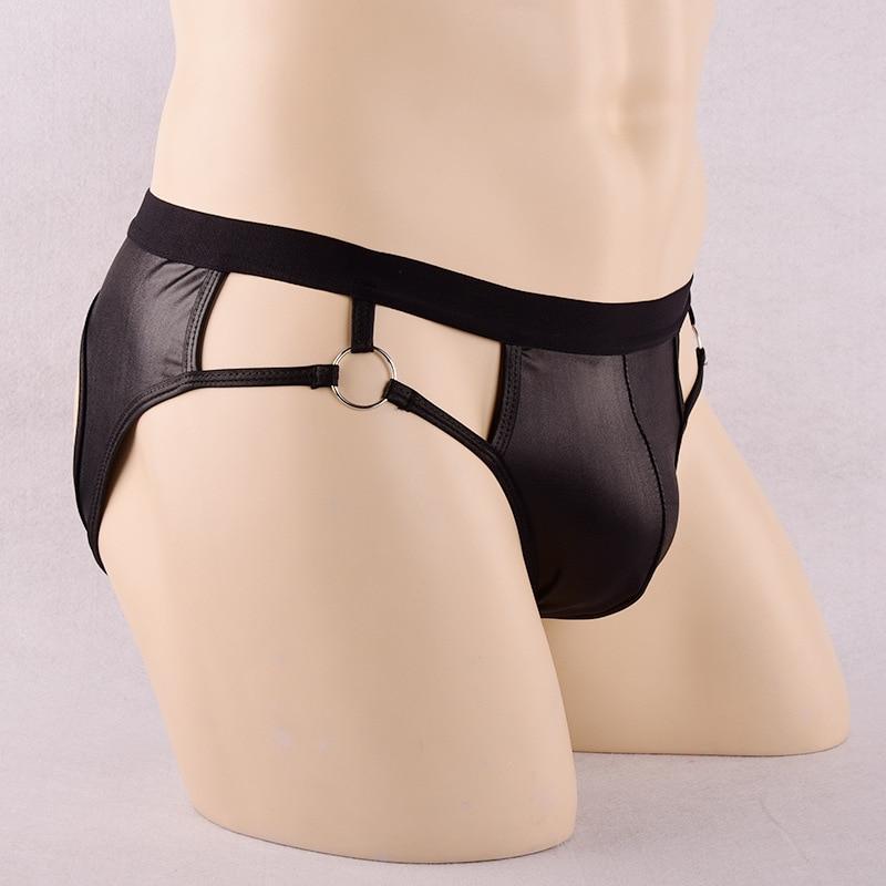 ORVLS Faux Leather Jock Briefs | dmunderwear detail image 3