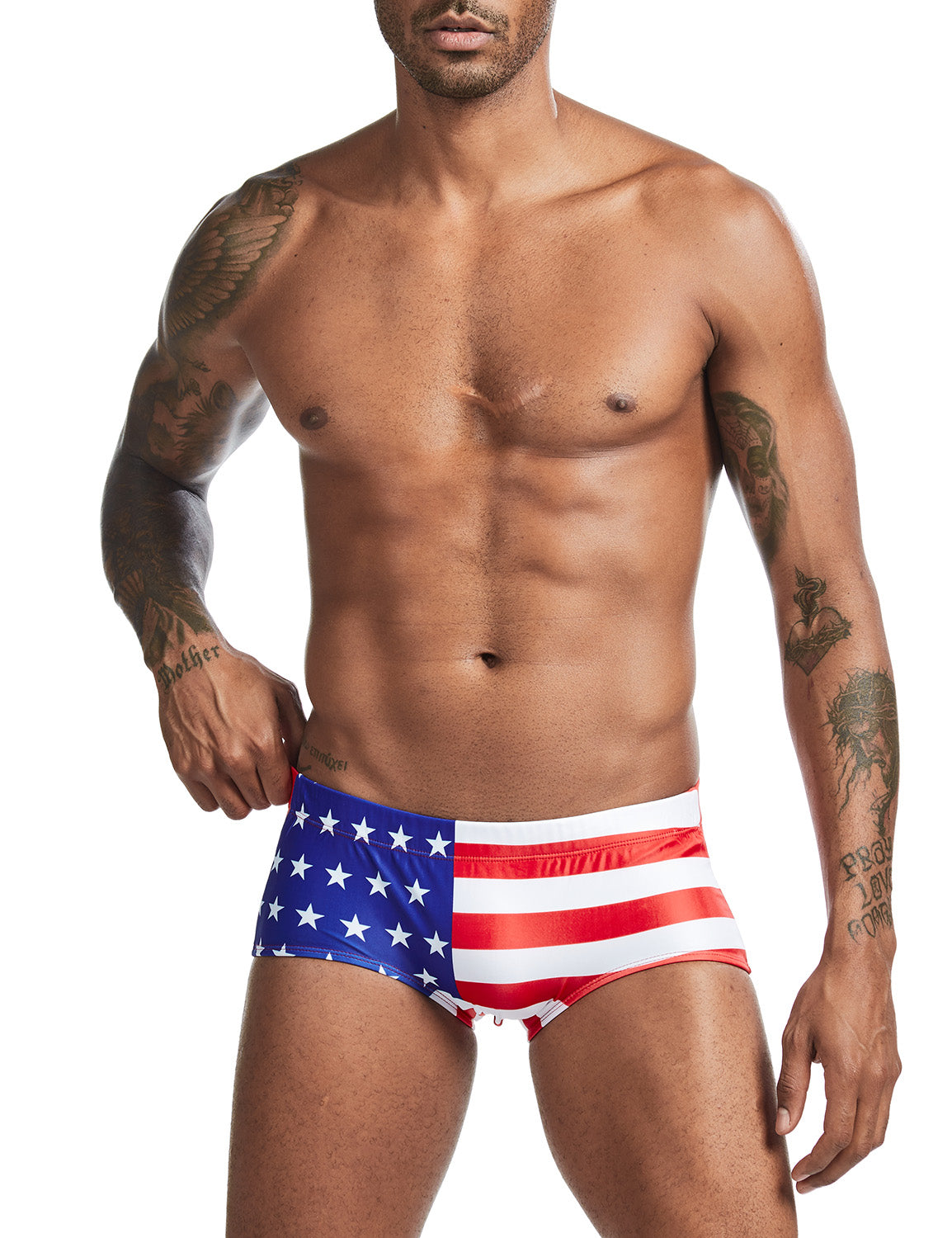 Flag Boxer Brief Swimwear 00802 | dmunderwear detail image 3