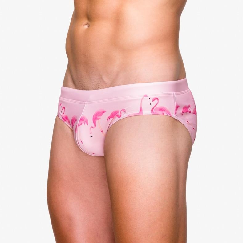Flamingo Swim Briefs | dmunderwear detail image 3