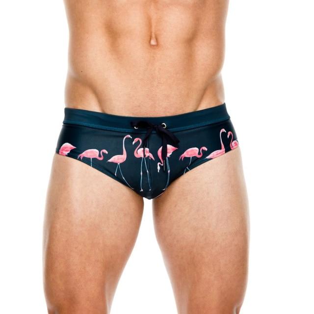 Flamingo Swim Briefs | dmunderwear detail image 8