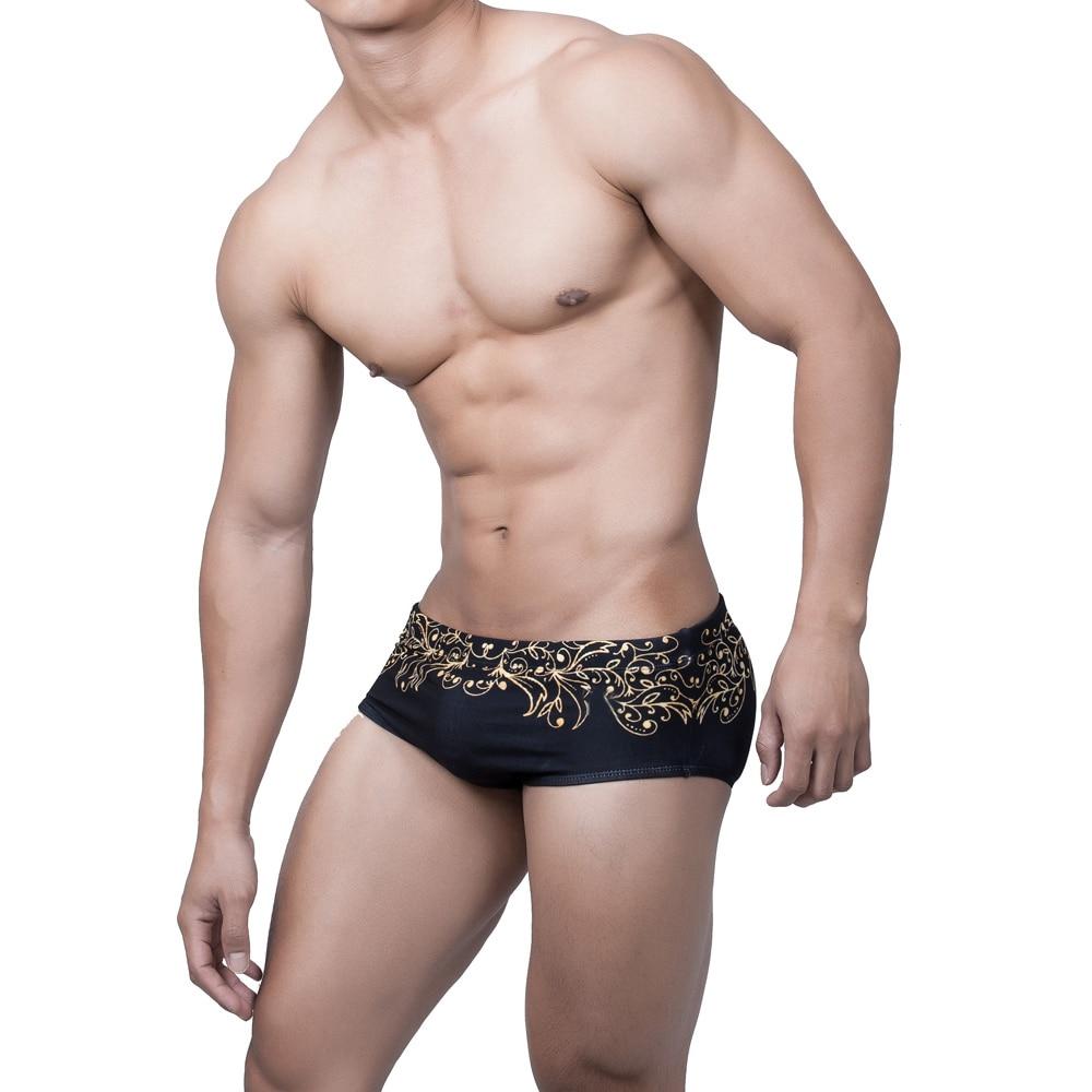 Fleur de Lis Square Cut Swim Trunks | dmunderwear