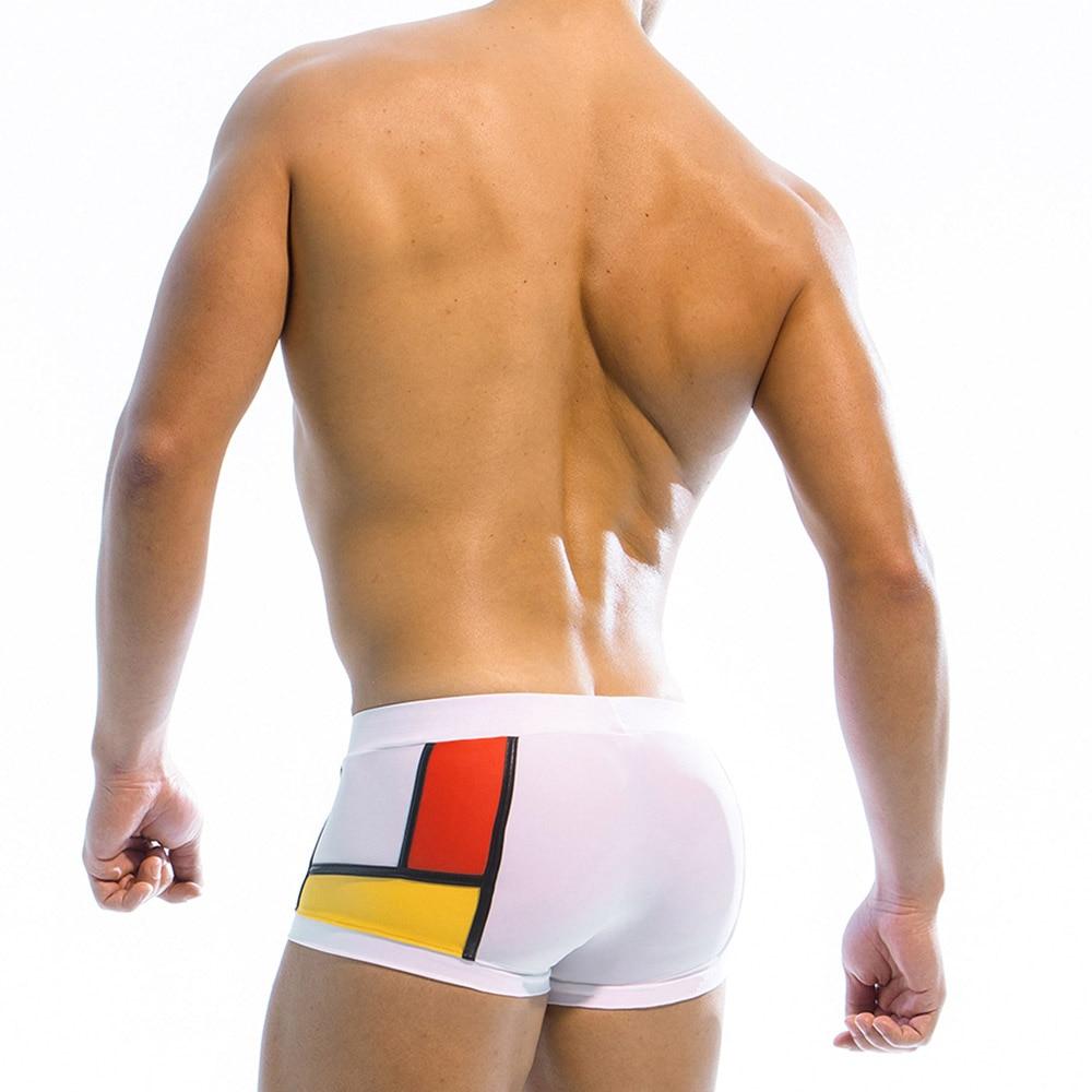 Frank Lloyd Wright Art Deco Swim Trunks | dmunderwear detail image 3
