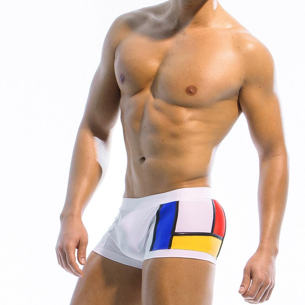 Frank Lloyd Wright Art Deco Swim Trunks | dmunderwear detail image 4