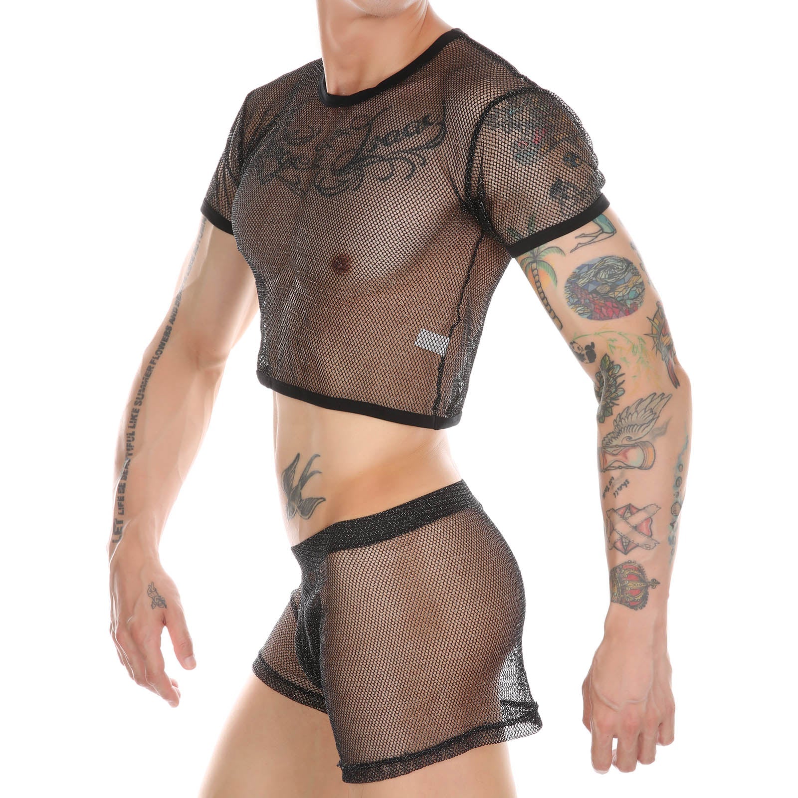 Full Moon 2 Pcs Mesh Set | dmunderwear