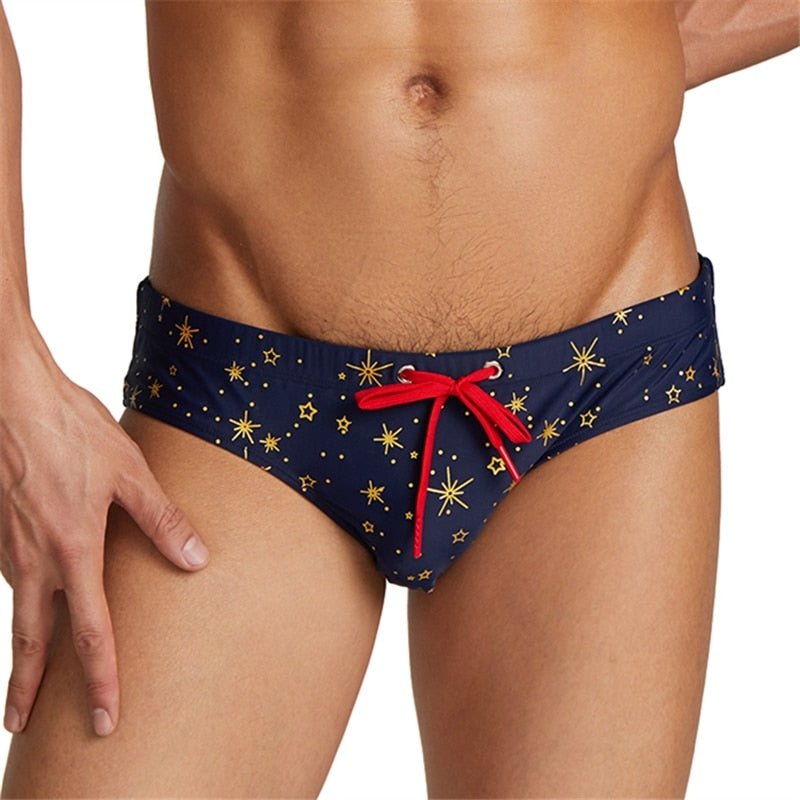 Gold Stars Swim Briefs | dmunderwear