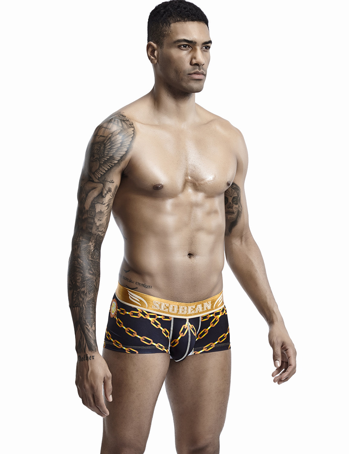 Golden Chain Boxer Brief 90232 | dmunderwear detail image 2
