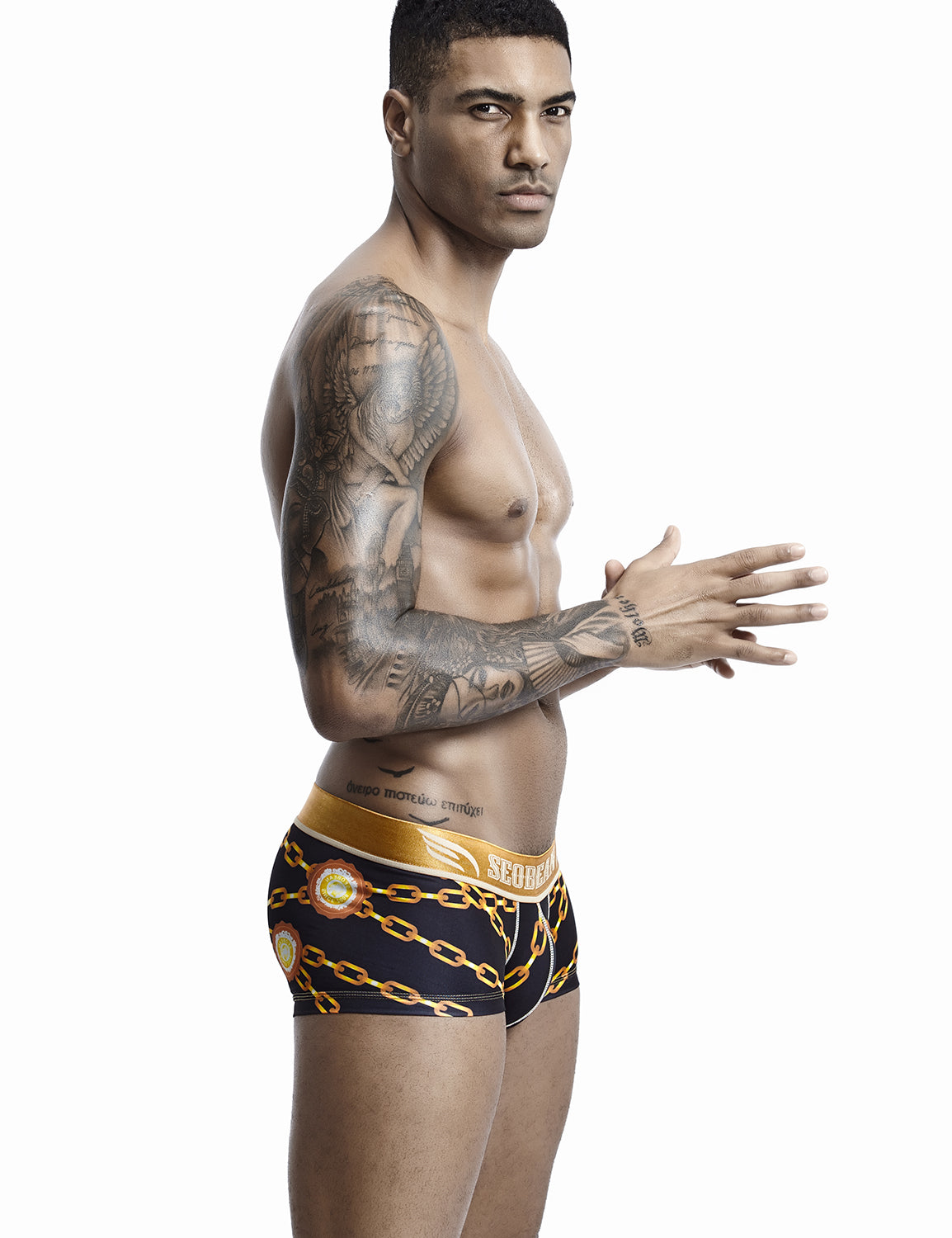 Golden Chain Boxer Brief 90232 | dmunderwear detail image 4