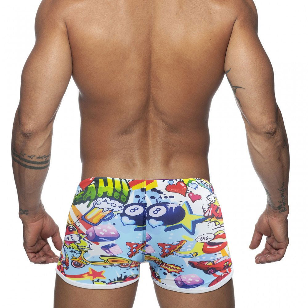Graffiti Explosion Swim Trunks | dmunderwear detail image 2