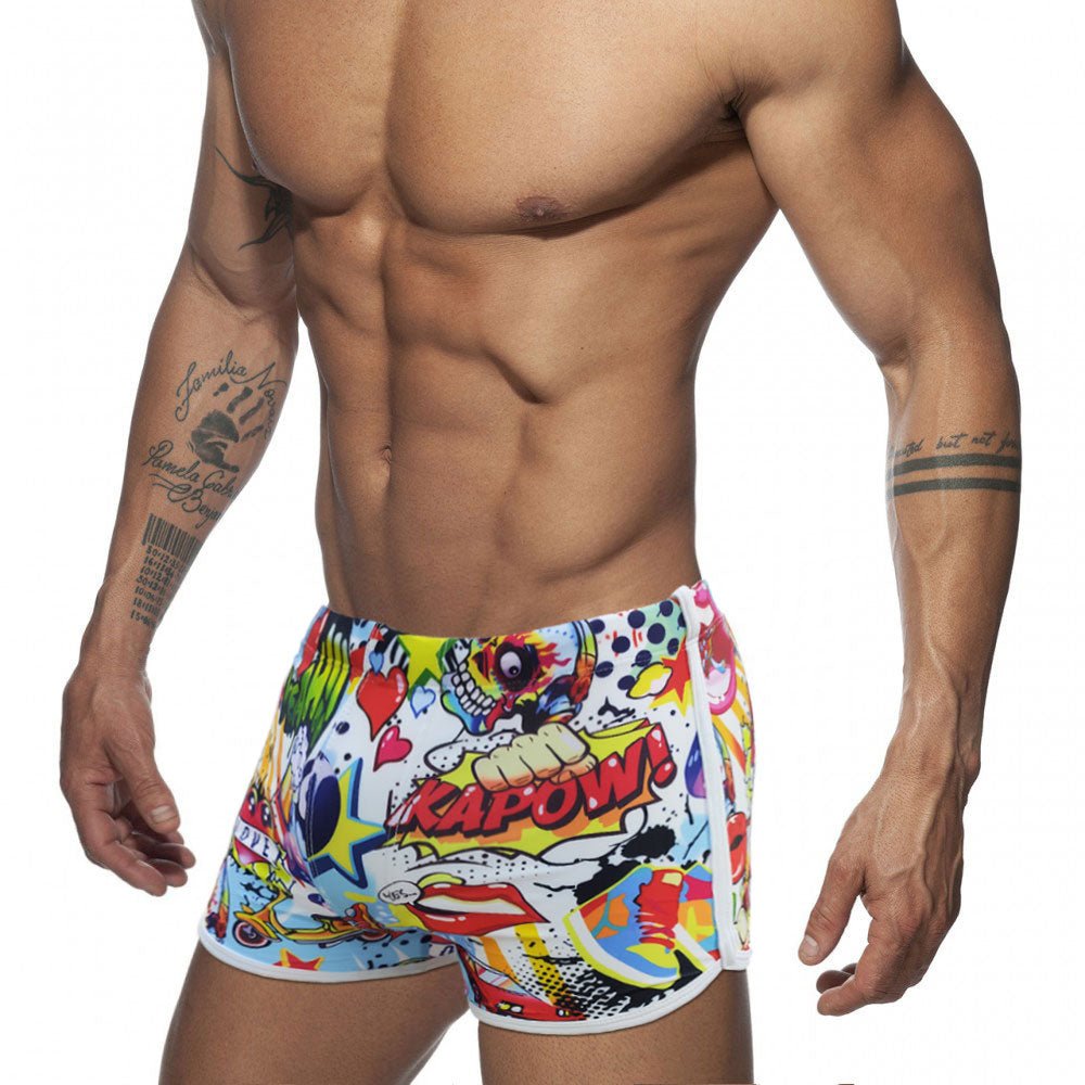 Graffiti Explosion Swim Trunks | dmunderwear detail image 3