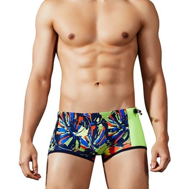 Graffiti Stripe Swim Trunks | dmunderwear