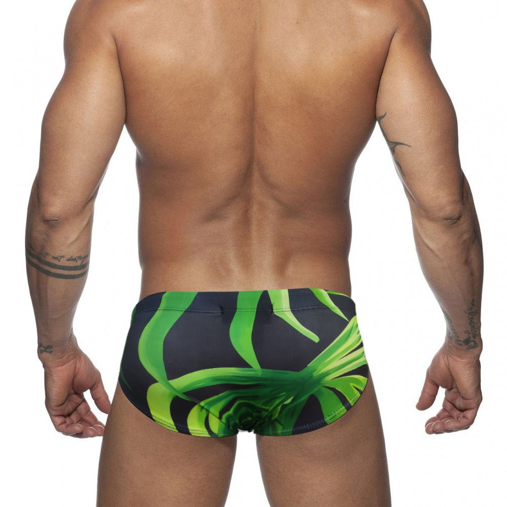 Green Bamboo Swim Briefs | dmunderwear detail image 2