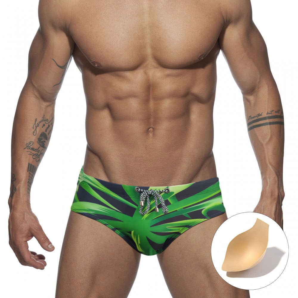 Green Bamboo Swim Briefs | dmunderwear detail image 5