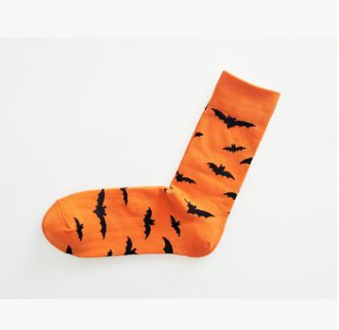 Halloween Bats and Pumpkins Socks | dmunderwear variant image