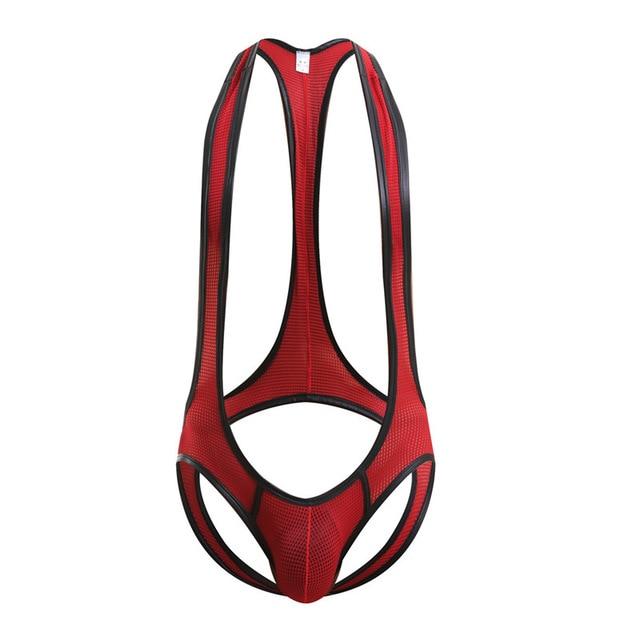 High Hip Mesh Jockstrap Singlet | dmunderwear detail image 13