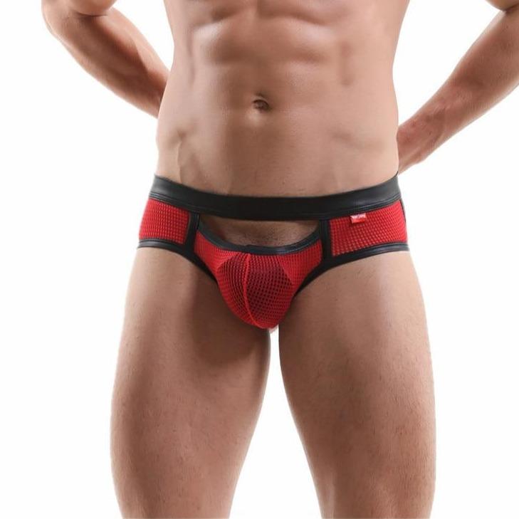 Hollow Front Mesh Jock Briefs | dmunderwear