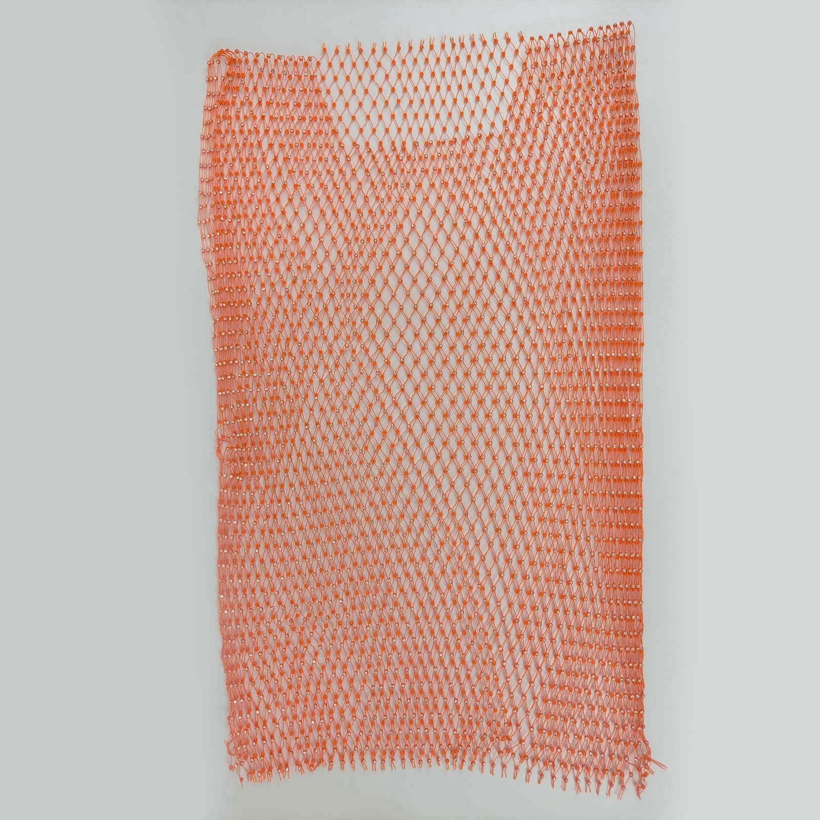Hollow out fishnet beaded sleeveless square neck see through top | dmunderwear detail image 7