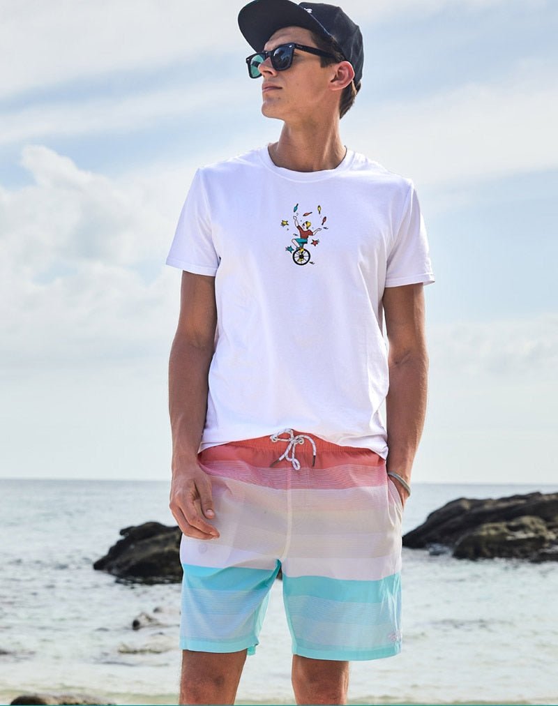 Pastel Sunset Board Shorts | dmunderwear detail image 5