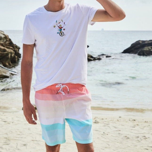 Pastel Sunset Board Shorts | dmunderwear detail image 6