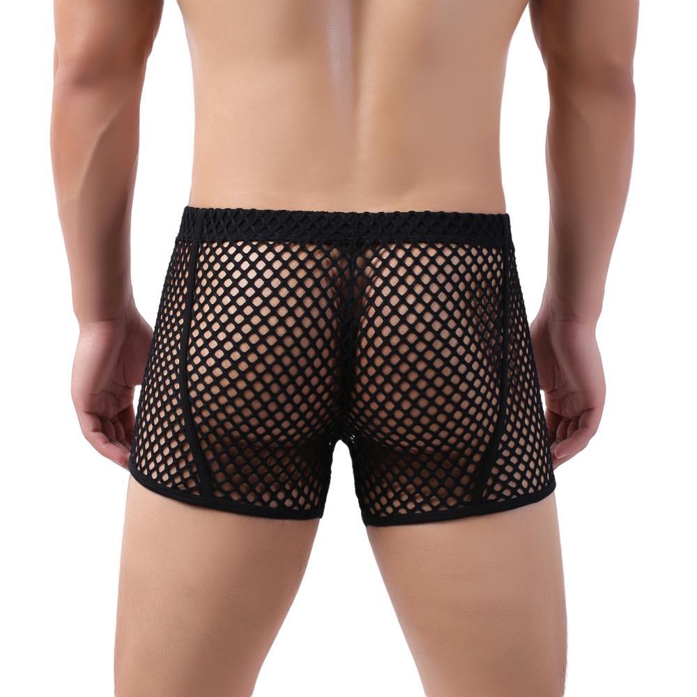 Nightlife Fishnet Boxer Briefs | dmunderwear detail image 10