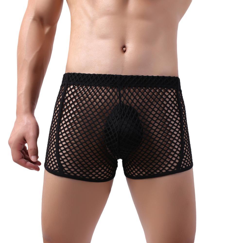 Nightlife Fishnet Boxer Briefs | dmunderwear detail image 11