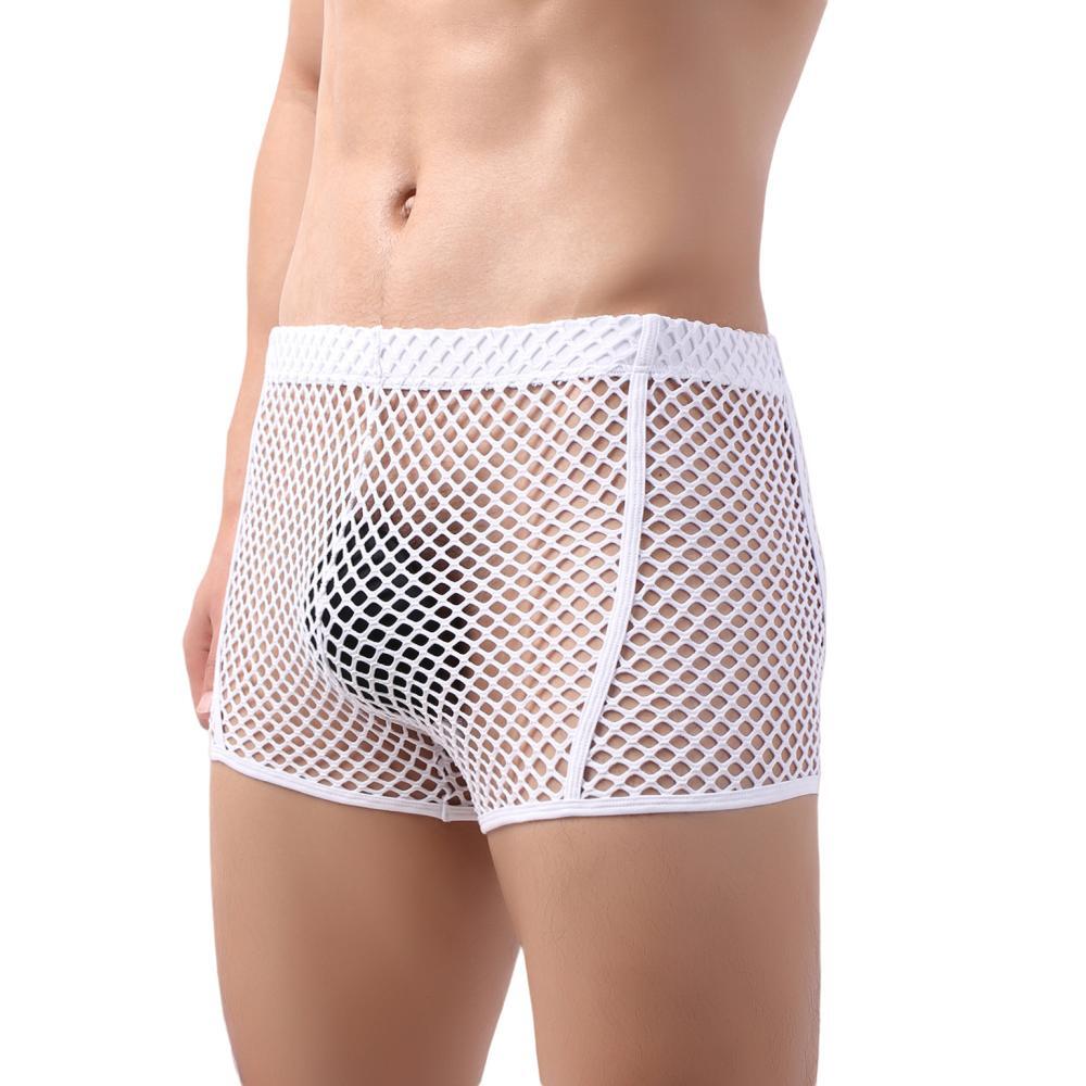 Nightlife Fishnet Boxer Briefs | dmunderwear detail image 15