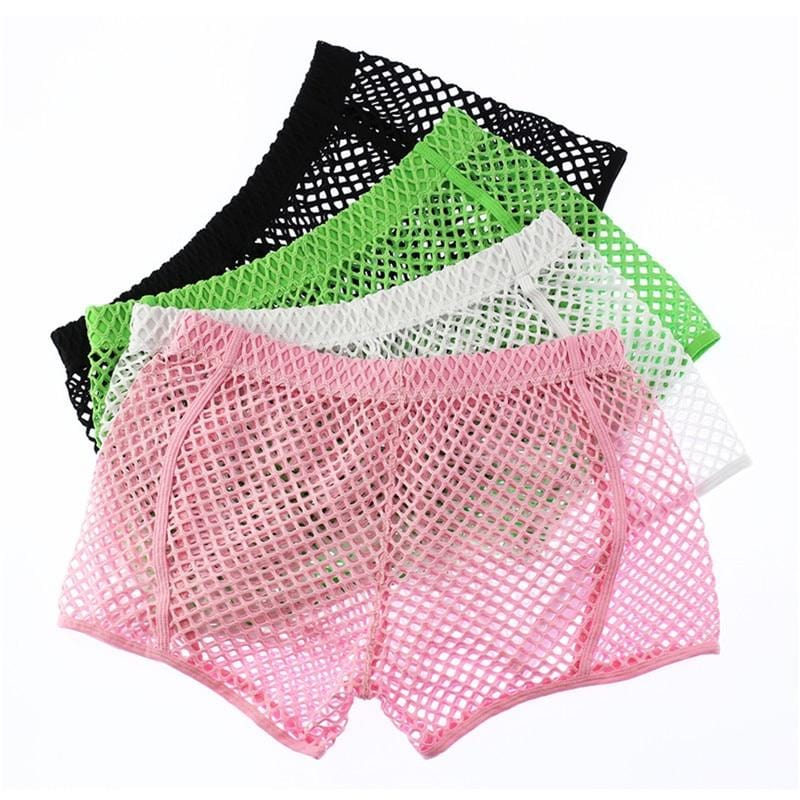 Nightlife Fishnet Boxer Briefs | dmunderwear detail image 5