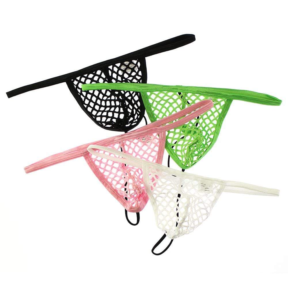 Nightlife Fishnet G-string | dmunderwear detail image 8