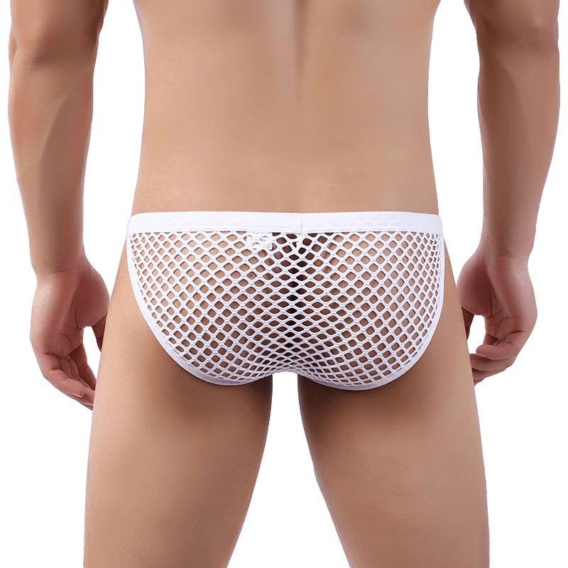 Nightlife Fishnet Tanga Briefs | dmunderwear detail image 6