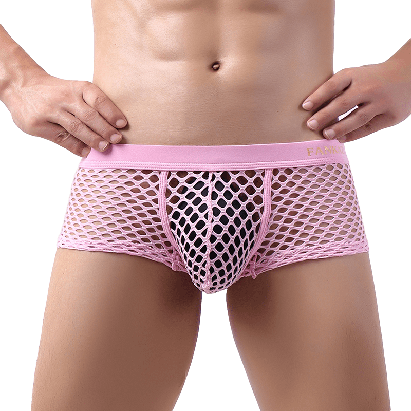 Nightlife Fishnet Trunks | dmunderwear detail image 6