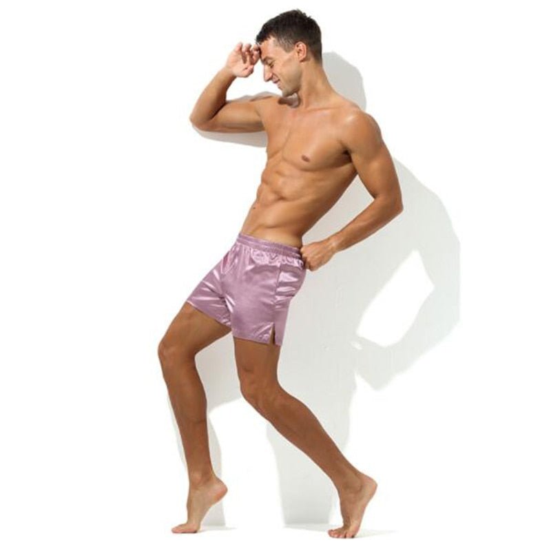 Ice Silk Lounge Shorts | dmunderwear detail image 7