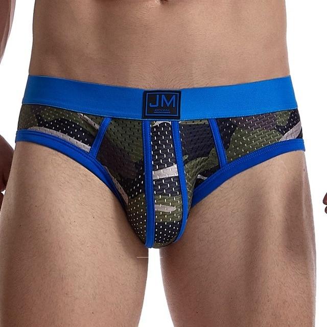 Jockmail Mesh Camo Briefs | dmunderwear variant image