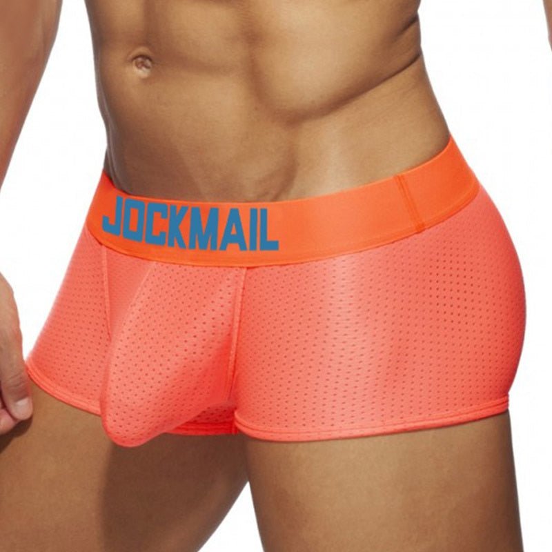 Jockmail Neon Mesh Boxer Briefs | dmunderwear detail image 3