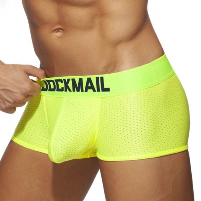 Jockmail Neon Mesh Boxer Briefs 4-Pack | dmunderwear detail image 3