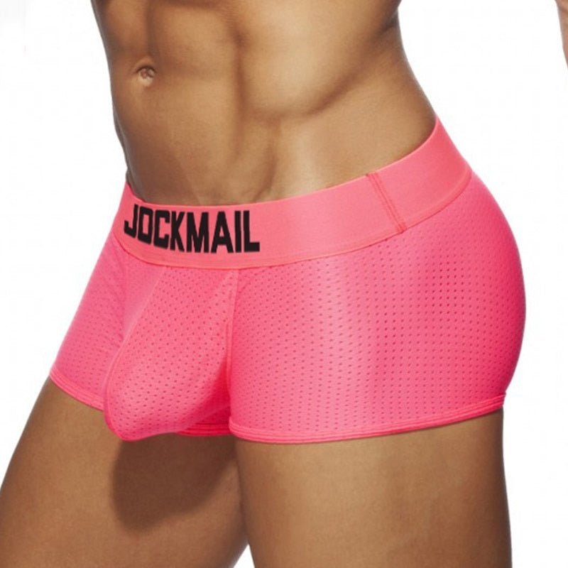 ORVLS Jockmail Neon Mesh Boxer Briefs 4-Pack | dmunderwear detail image 4