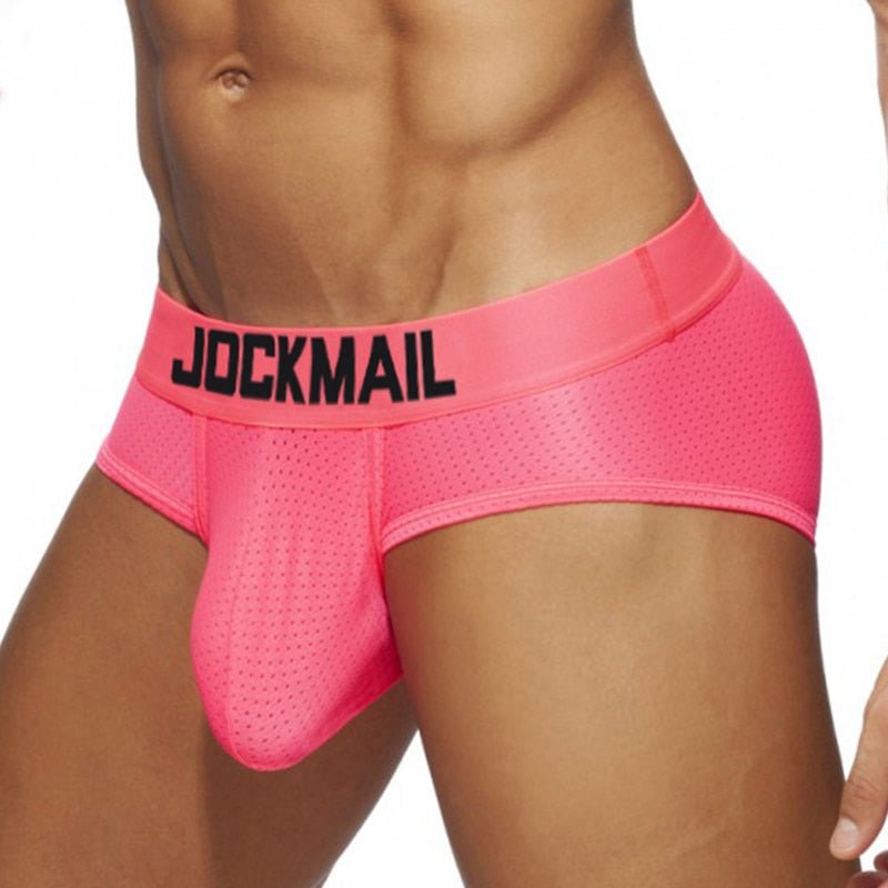 Jockmail Neon Mesh Briefs | dmunderwear variant image