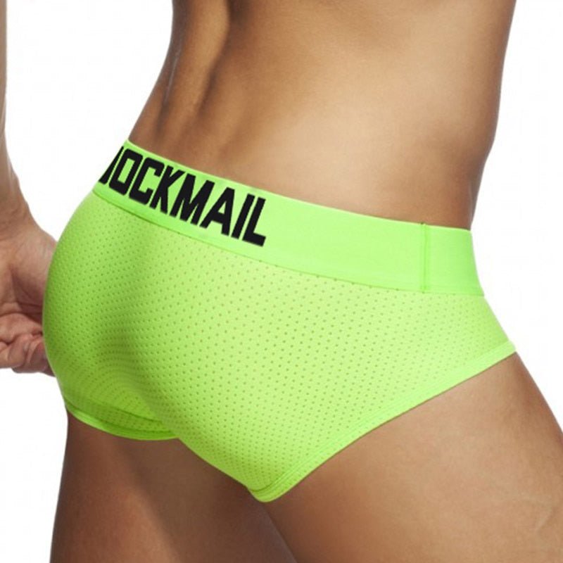 Jockmail Neon Mesh Briefs | dmunderwear detail image 8
