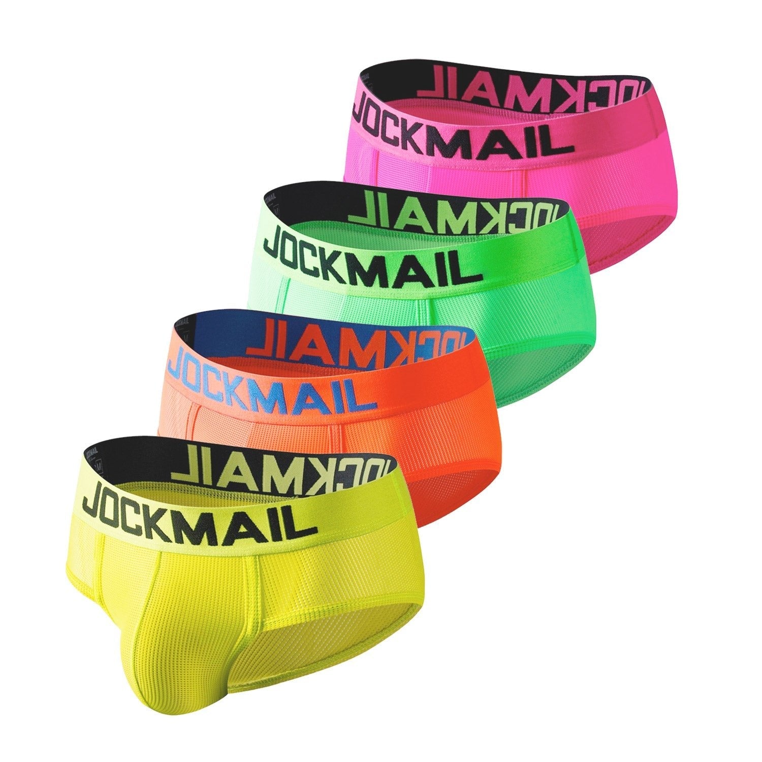 Jockmail Neon Mesh Briefs 4-Pack | dmunderwear