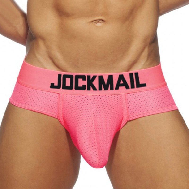 Jockmail Neon Mesh Briefs 4-Pack | dmunderwear detail image 5